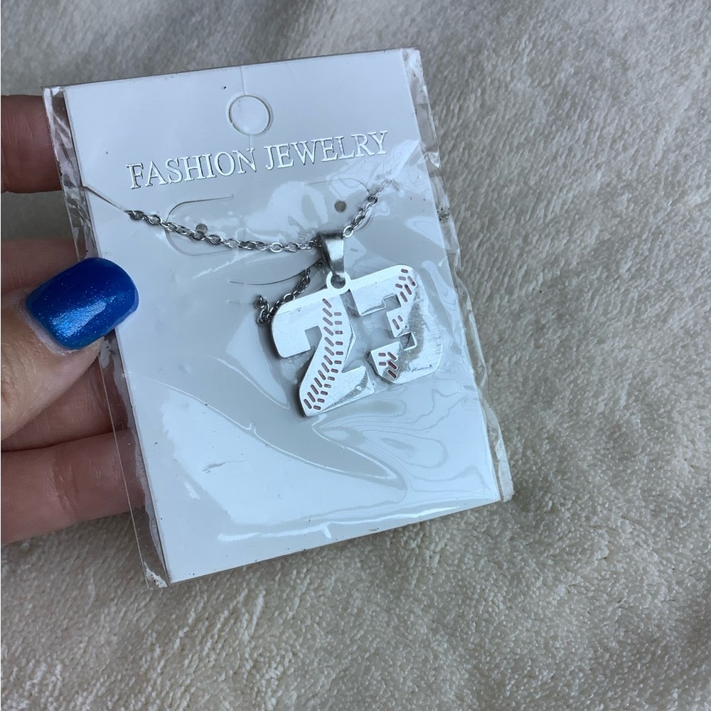 Baseball Number 23 Necklace NIP